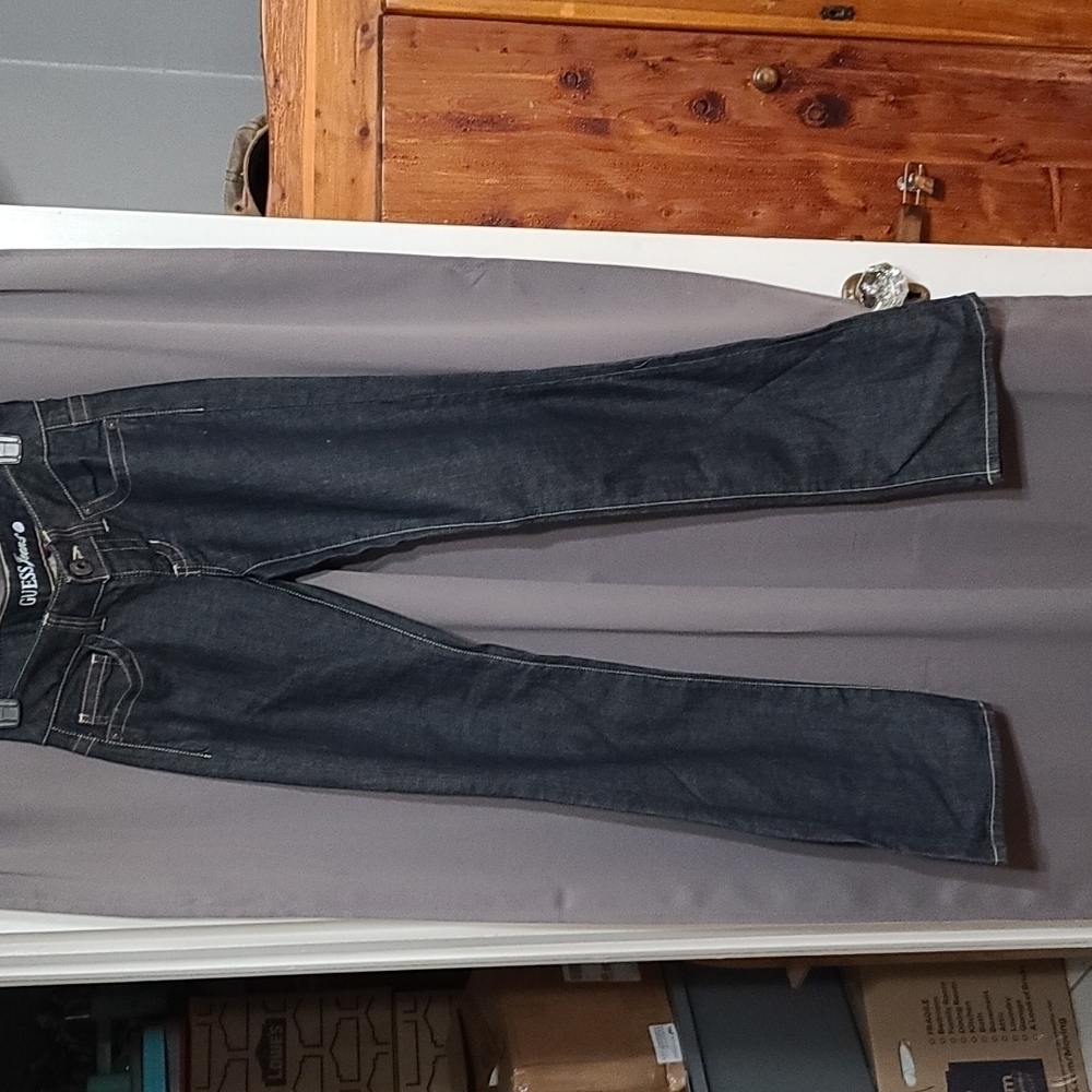 Guess Jeans‎ Women's Daredevil Bootcut Darker Wash Size 27x34" EUC